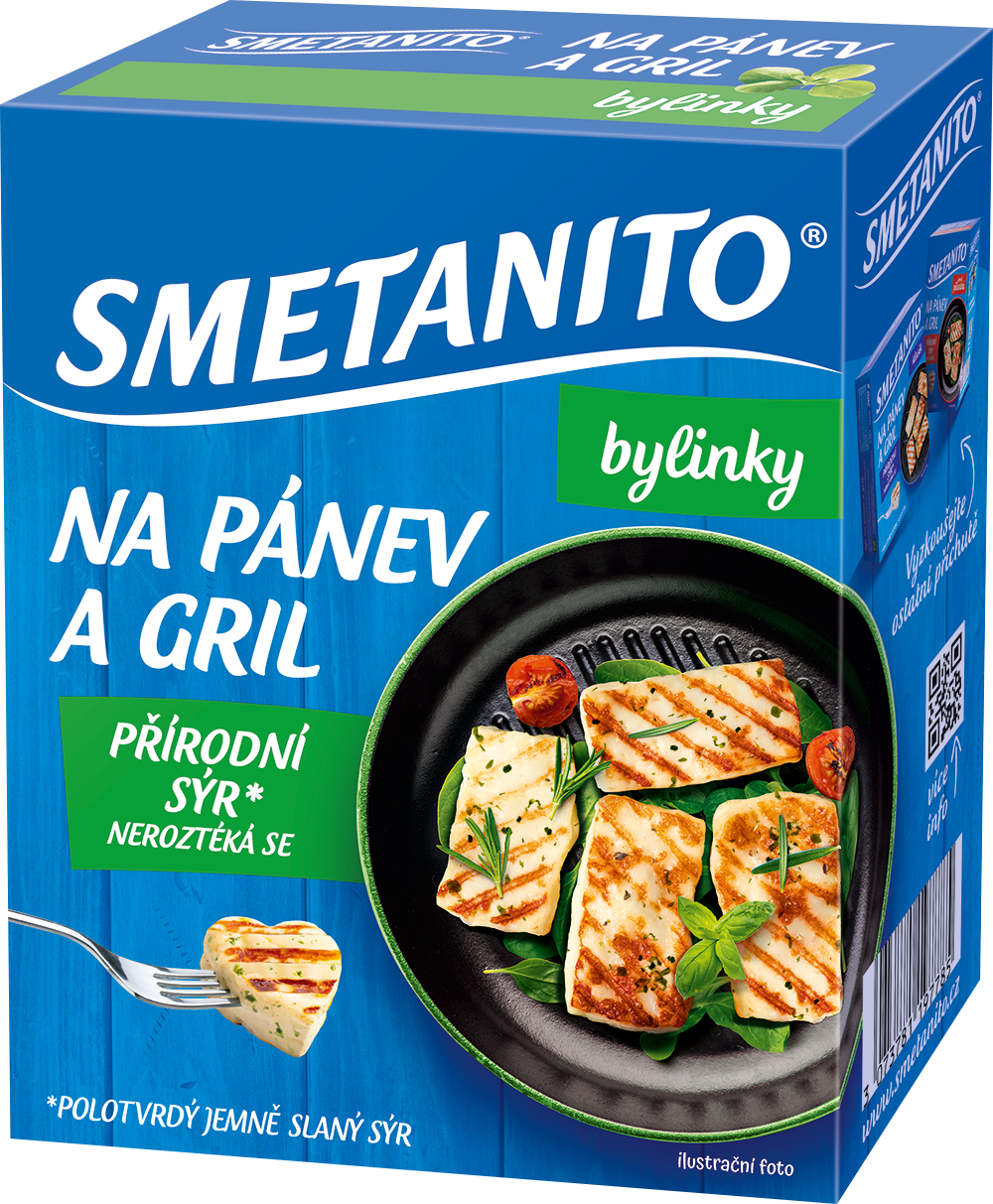 Smetanito na pánev a gril s bylinkami 200g